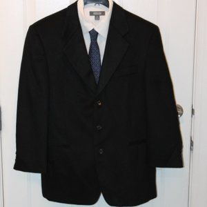 Lanificio Del Casentino Dal 1848 Black Cashmere Wool Today's Man Sport Coat